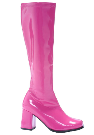 Fuschia Pink Gogo Boots (60s/70s)