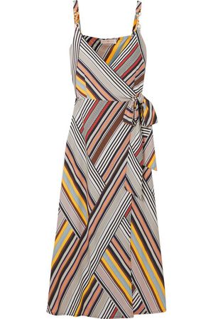 Tory Burch | Striped jersey wrap dress | NET-A-PORTER.COM