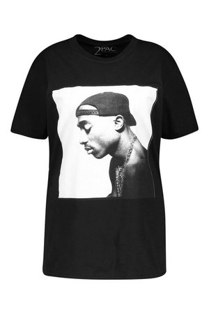 Plus Tupac License T-Shirt | Boohoo