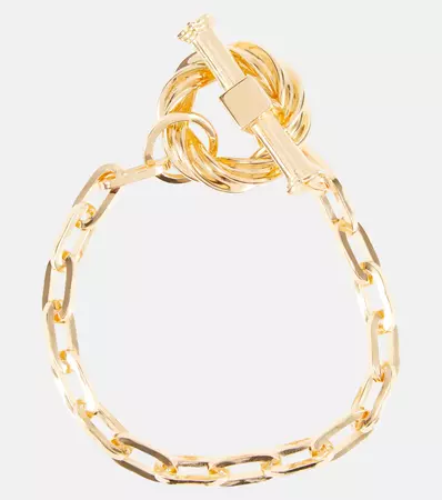 Gold Plated Bracelet in Gold - Bottega Veneta | Mytheresa
