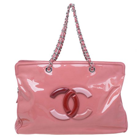 Chanel Pink Patent Leather CC Lipstick Tote Chanel | TLC
