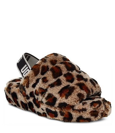 UGG® Fluff Yeah Leopard Slides | Dillard's
