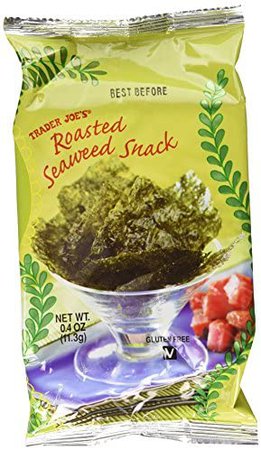Amazon.com: Trader Joe's Roasted Seaweed Snack X 12 Packs (Roasted Seaweed)