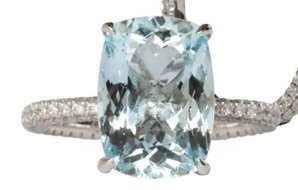 Lite Blue Diamond Ring