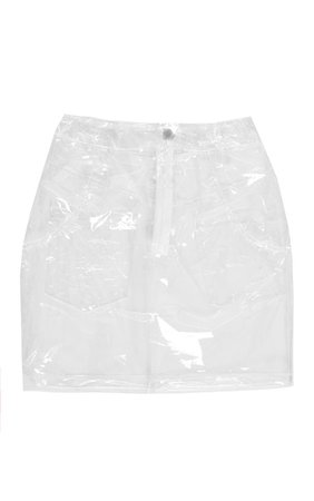 Petite Clear Rain Mini Skirt | Petite | PrettyLittleThing