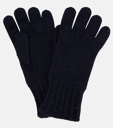 Cashmere And Silk Gloves in Blue - Loro Piana | Mytheresa