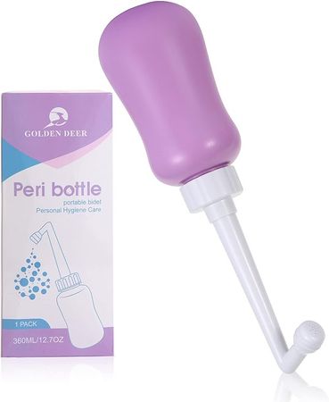 Amazon.com: Peri Bottle for Postpartum Care for Perineal Recovery and Cleansing After Birth 12.7 OZ Color: Purple : Health & Household