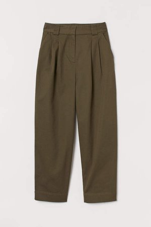 Wide-leg Pants - Green