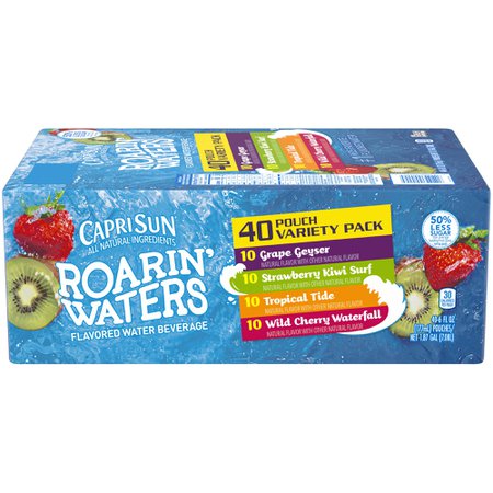 Capri Sun Roarin' Waters Naturally Flavored Water Beverage Variety Pack with other natural flavors, 10 ct. Box - Walmart.com - Walmart.com