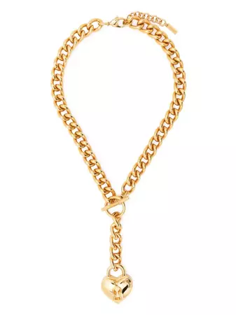 Moschino heart-pendant chain-link Necklace - Farfetch