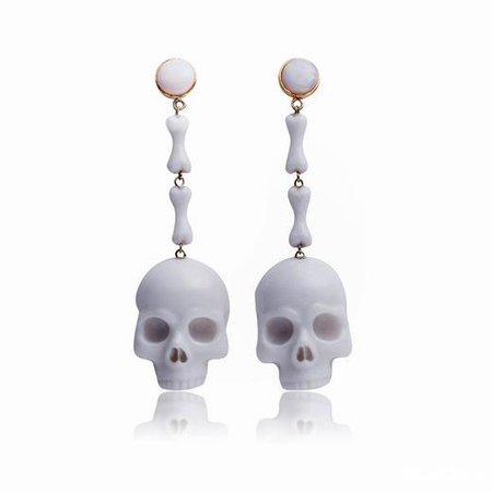 skull earrings - Google Search