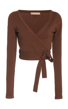 Cropped Cashmere Wrap Top by Michael Kors Collection | Moda Operandi
