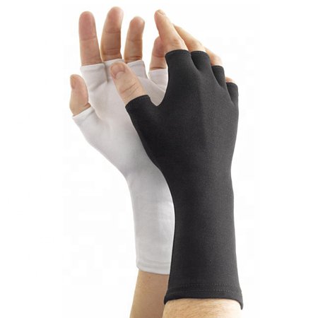 gloves black white