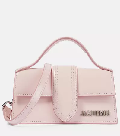 Le Bambino Small Leather Shoulder Bag in Pink - Jacquemus | Mytheresa