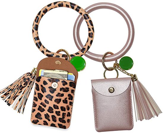 Amazon.com: takyu Keychain Bracelet, 2 Pack Wristlet Key Ring Bracelet with Tassel for Women: Clothing
