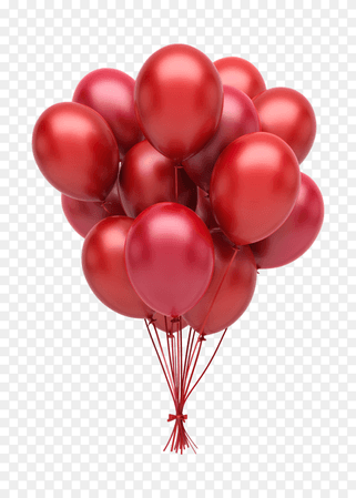 Red balloons PNG - Similar PNG
