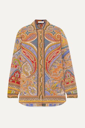 Etro | Paisley-print silk crepe de chine blouse | NET-A-PORTER.COM