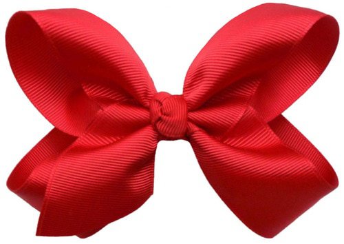 Big Red hair bow with alligator clip