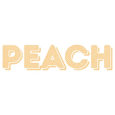decorative peach headline
