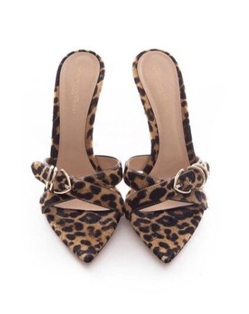 gianvito rossi leopard shoes mule