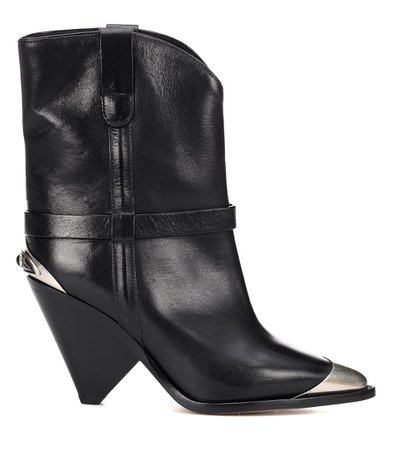 Lamsy Leather Boots - Isabel Marant | mytheresa.com