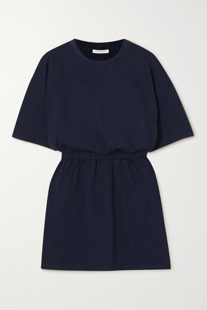 Organic Cotton-jersey Mini Dress - Navy