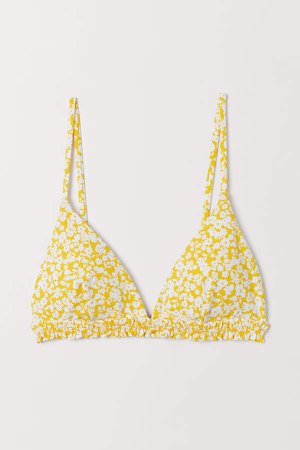 Triangle Bikini Top - Yellow