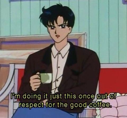 I’m doing it just this once out of respect for the good coffee