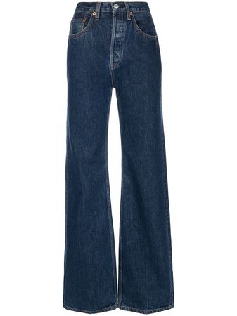RE/DONE ultra high rise wide leg jeans