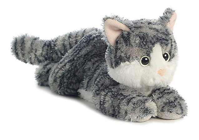 Aurora Lily Grey Tabby Cat Flopsie Plush Stuffed Animal 12": Inc. Aurora World: Amazon.ca: Toys & Games