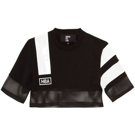 Hood By Air Nothingness cropped jersey sweatshirt