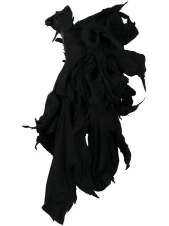 Yohji Yamamoto cut-out leaf dress - FARFETCH
