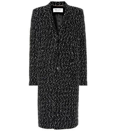 Saint Laurent - Tweed Chesterfield coat | Mytheresa