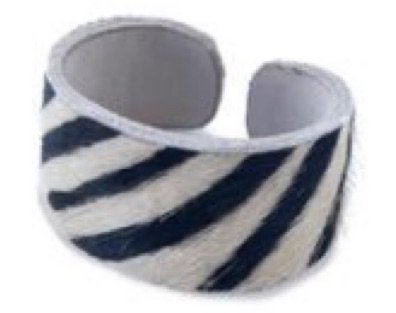 Zebra cuff bracelet Ink and Alloy