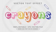 Crayons - text
