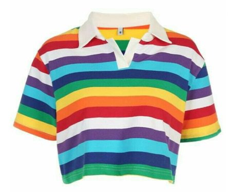 Rainbow Crop Shirt