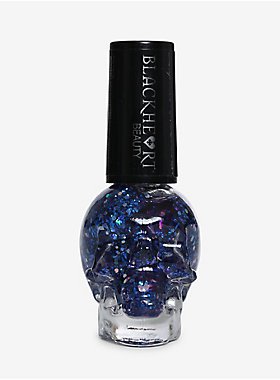 Blackheart Beauty Nail Polish "Chunky Dark Blue Glitter"