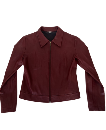 Dollhouse Vintage Red leather Jacket