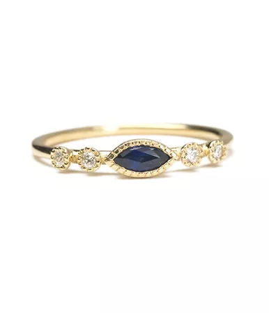 Ceylon Sapphire Dew Ring - Audry Rose