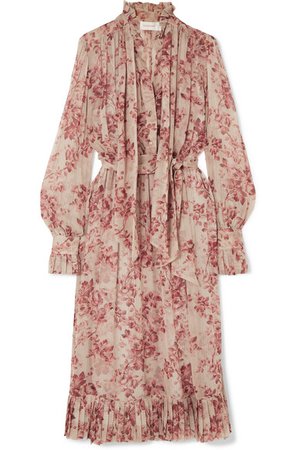 unbridled-pussy-bow-floral-print-silk-georgette-midi-dress.jpg (390×585)