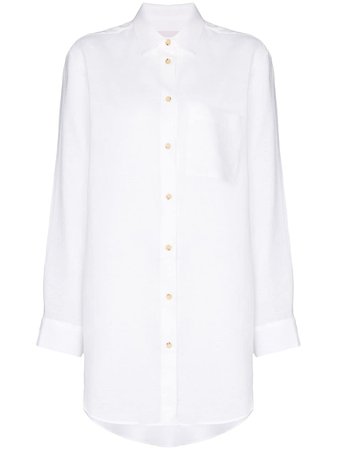 Asceno Oversized Linen Shirt - Farfetch