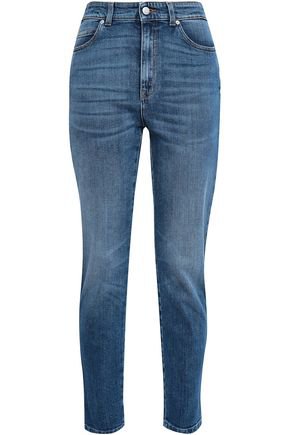 Embroidered high-rise skinny jeans | ALEXANDER MCQUEEN | Sale up to 70% off | THE OUTNET