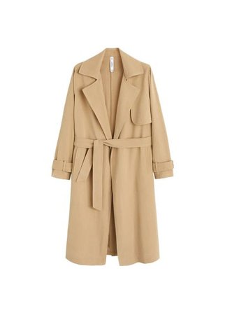 MANGO Classic trench with bows