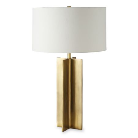 Frederick Metal X Brass Table Lamp | Williams Sonoma