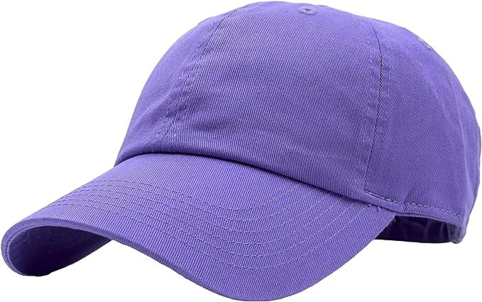 Utmost Unisex Classic Low Profile Cotton Baseball Cap Plain Blank Camoflauge Soft Unconstructed Adjustable Size Dad Hat (Lavender) at Amazon Men’s Clothing store
