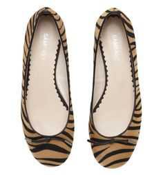 animal striped print flats shoes - Google Search