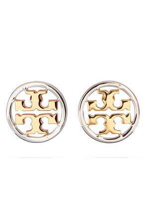 Tory Burch Circle Logo Stud Earrings | Nordstrom
