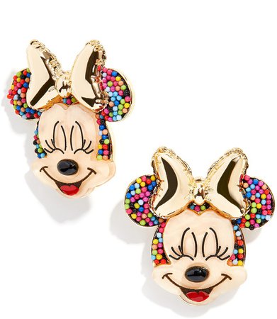 Disney(R) Birthday Minnie Mouse Statement Stud Earrings
