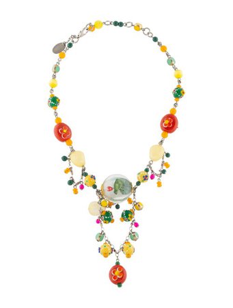 Erickson Beamon Glass Bead Collar Necklace - Necklaces - ERK21176 | The RealReal
