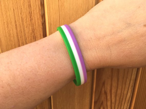 LGBTQ Wristband Bracelet Jewellery Silicone Band Jewelry | Etsy